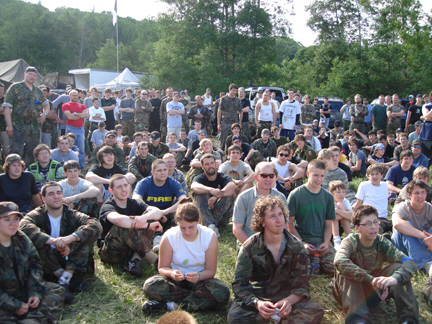 Picture of paintball players